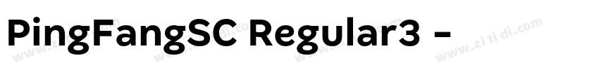 PingFangSC Regular3 字体转换